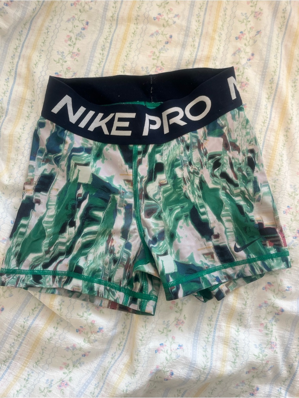 Nike Pro Teal Turquoise Compression Shorts